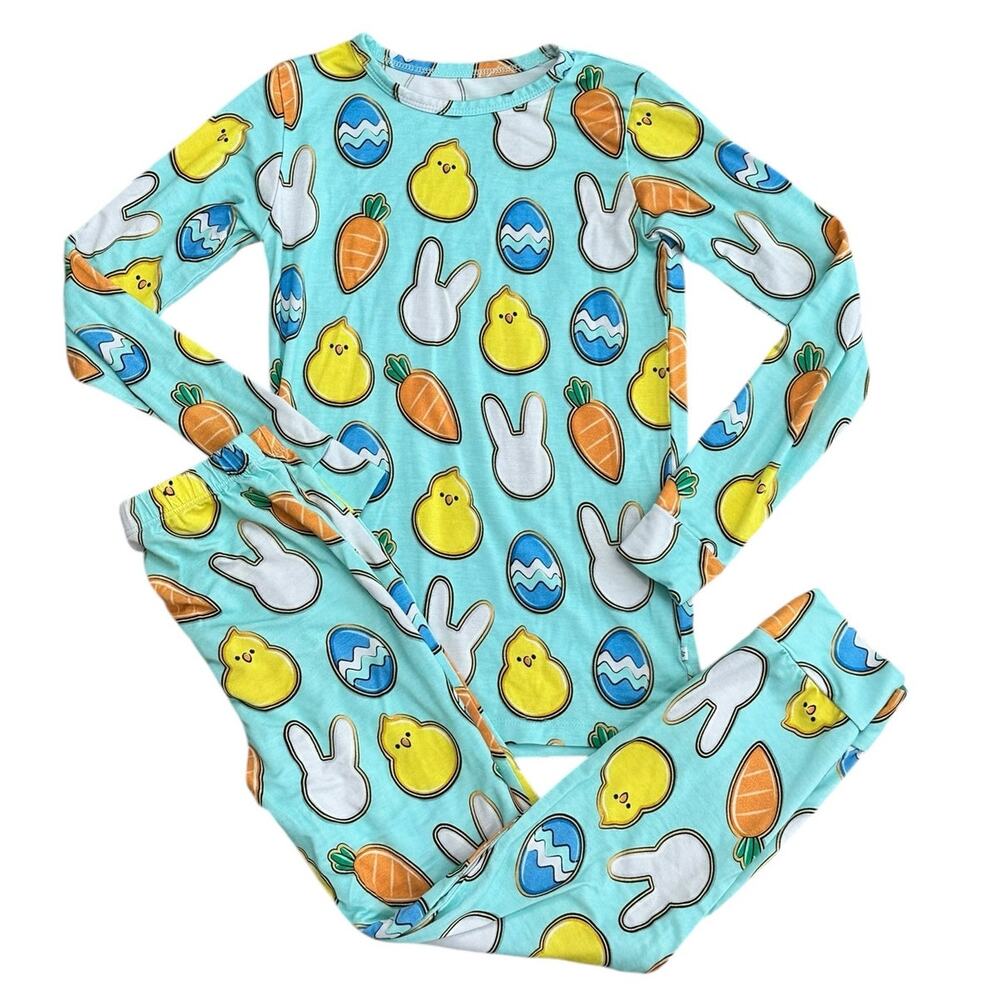 EASTER Bamboo Kids Pajama Set Size 5